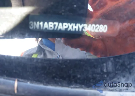 2017 Nissan Sentra Sr from USA, damaged, VIN 3N1AB7APXHY340280